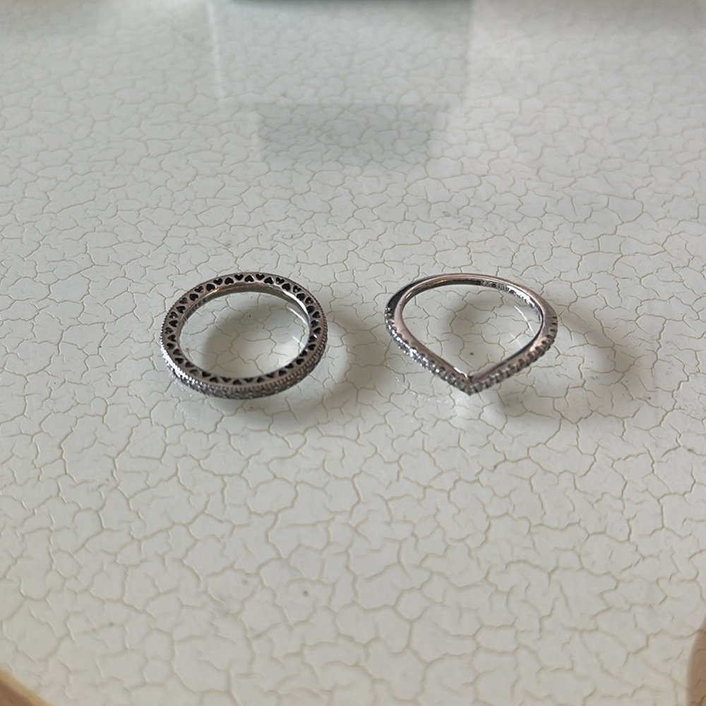 PANDORA RING x2 - Picture 3 of 5